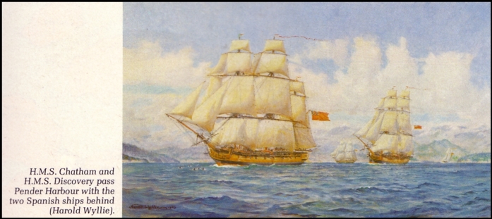 Ships off Pender Harbour 1792