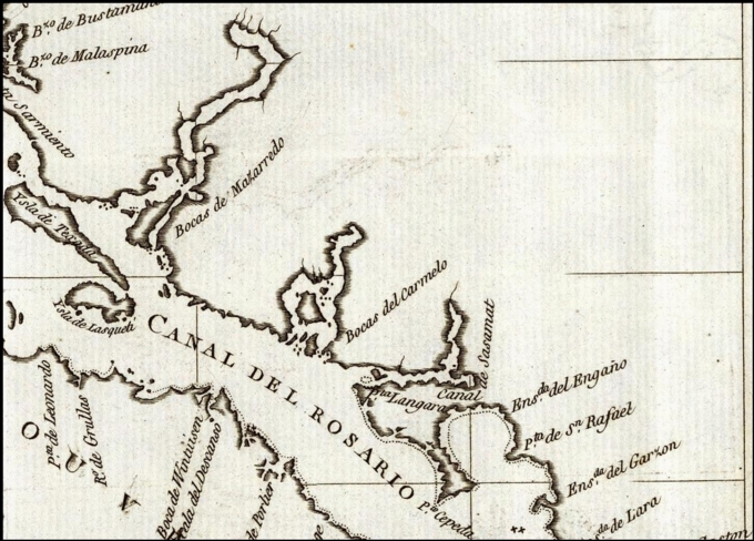 1792 Spanish map